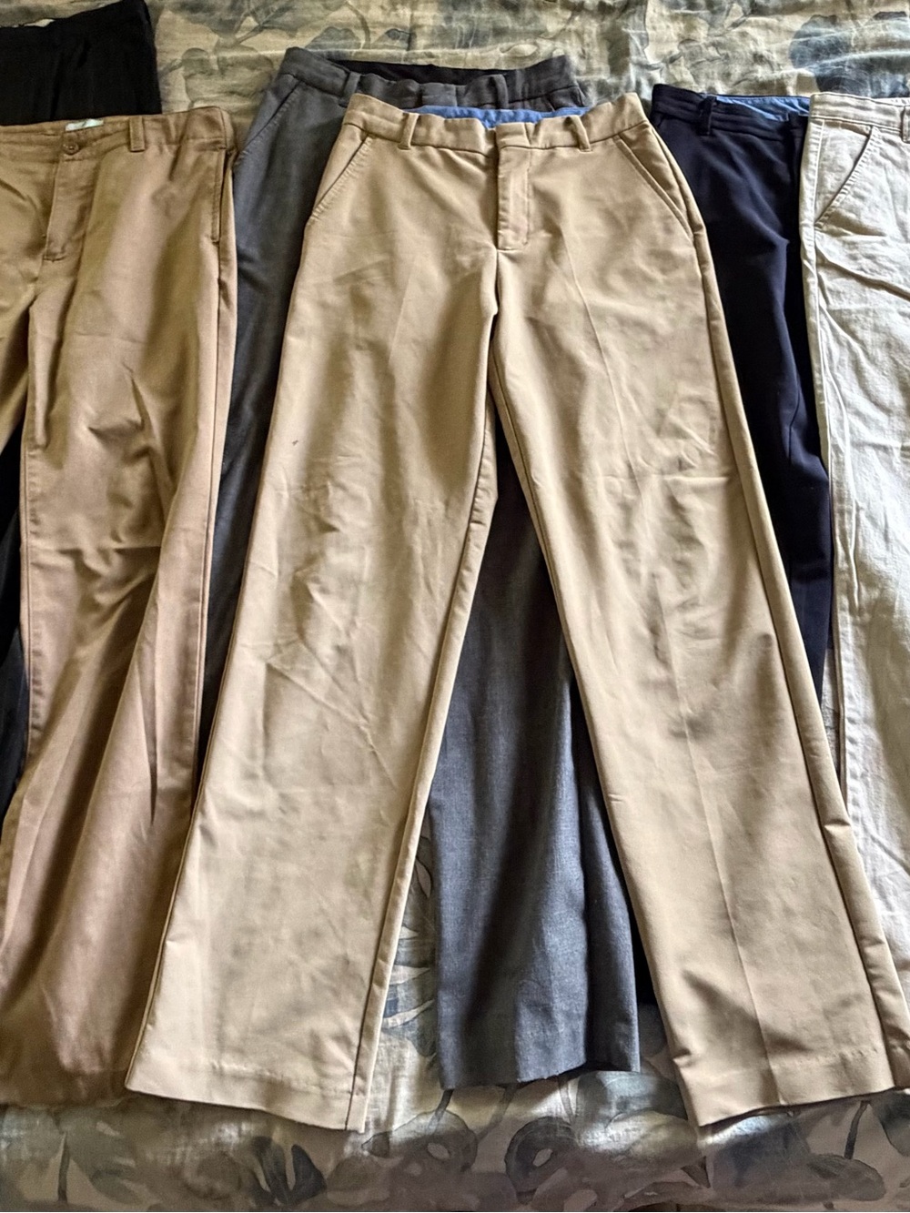 Boys dress pants- 6 pairs.